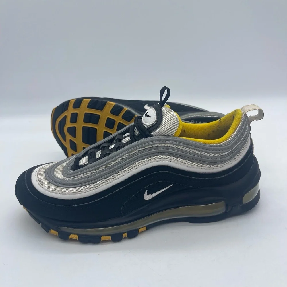 Nike Air Max 97 GS 921522-005 Youth Size 4.5Y Running Shoes Black Yellow Sneaker